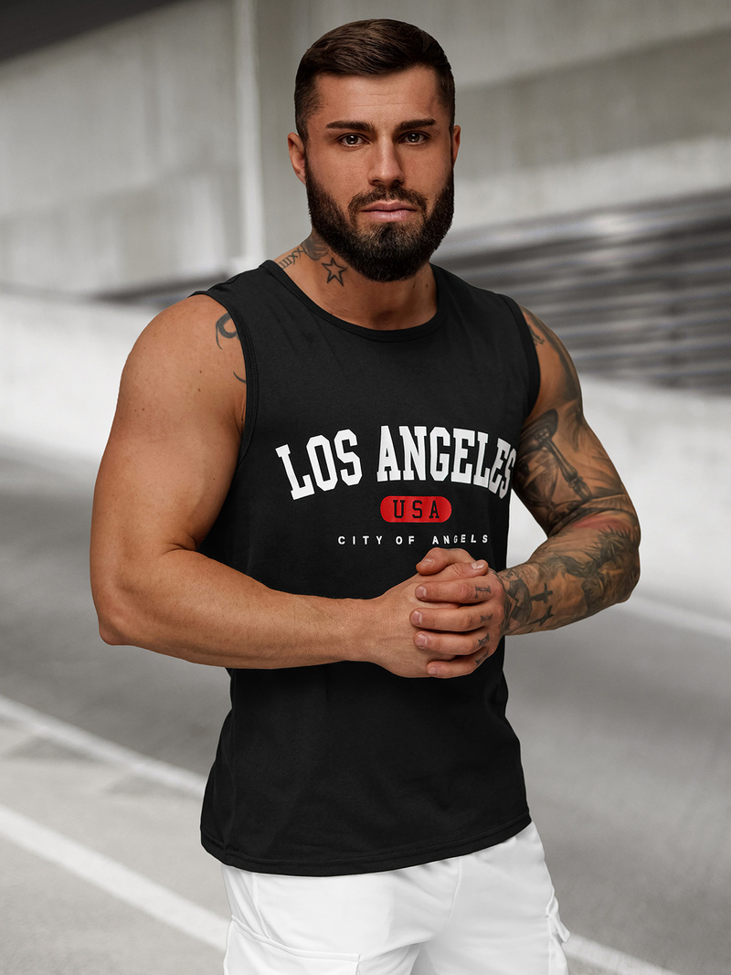 Maiou bărbați neagră OZONEE JS/8B1715/3Z