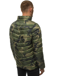 Jachetă de primăvară bărbați verde-camuflaj OZONEE JS/SM80Z