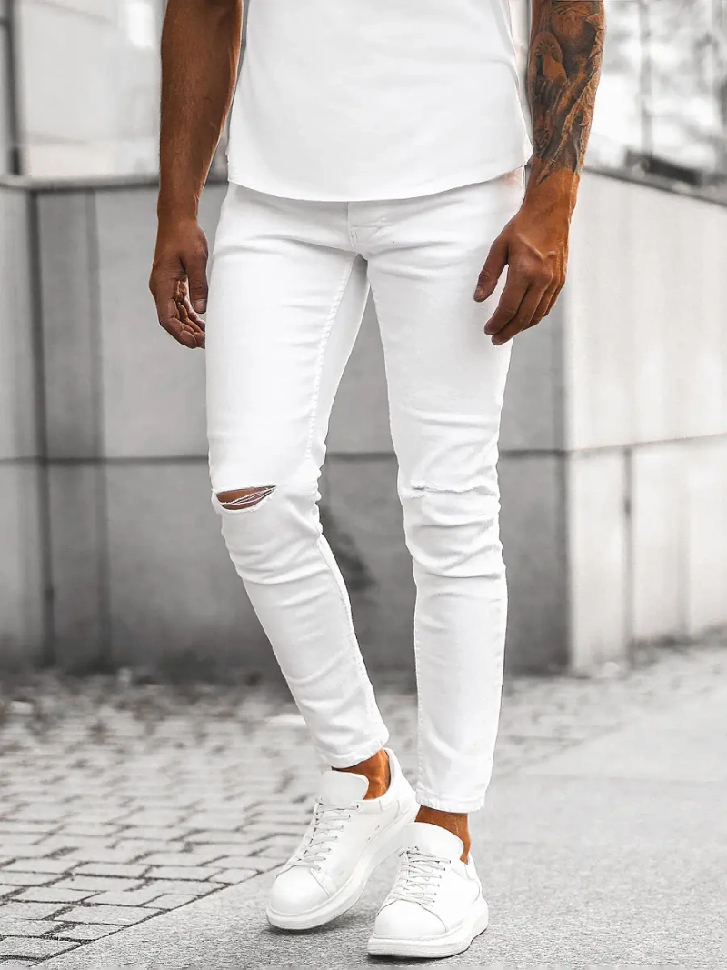 Blugi Bărbaţi Albi OZONEE E/5391/01Z