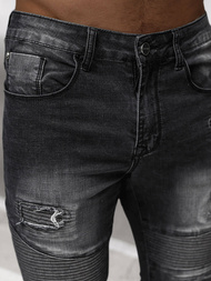 Blugi bărbaţi negri OZONEE NB/MP0142N