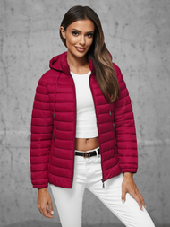Jachetă de femei bordo OZONEE JS/16M9101/06