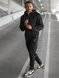 Compleu sport bărbaţi negru OZONEE JS/8C1967/3