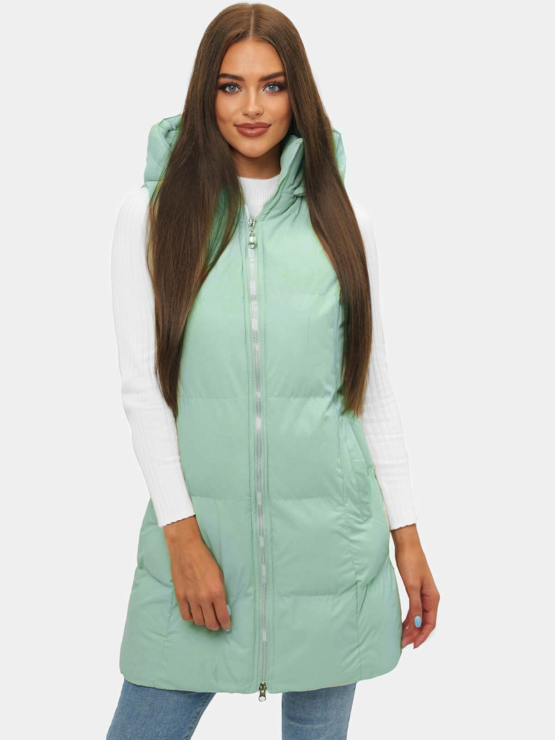 Vestă femei verde-mentă OZONEE JS/M721/236