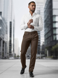 Pantaloni bărbaţi maro OZONEE V/5100