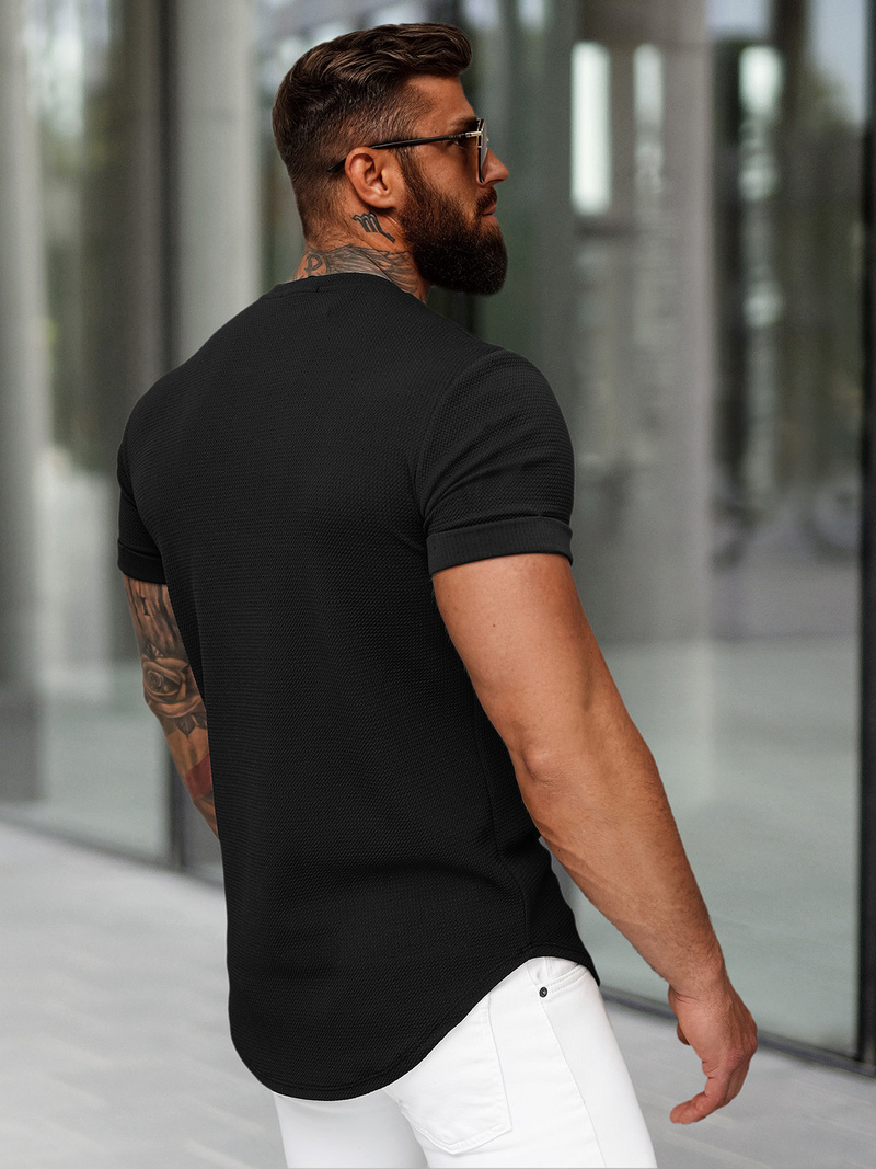 Tricou bărbați negru OZONEE O/B1215