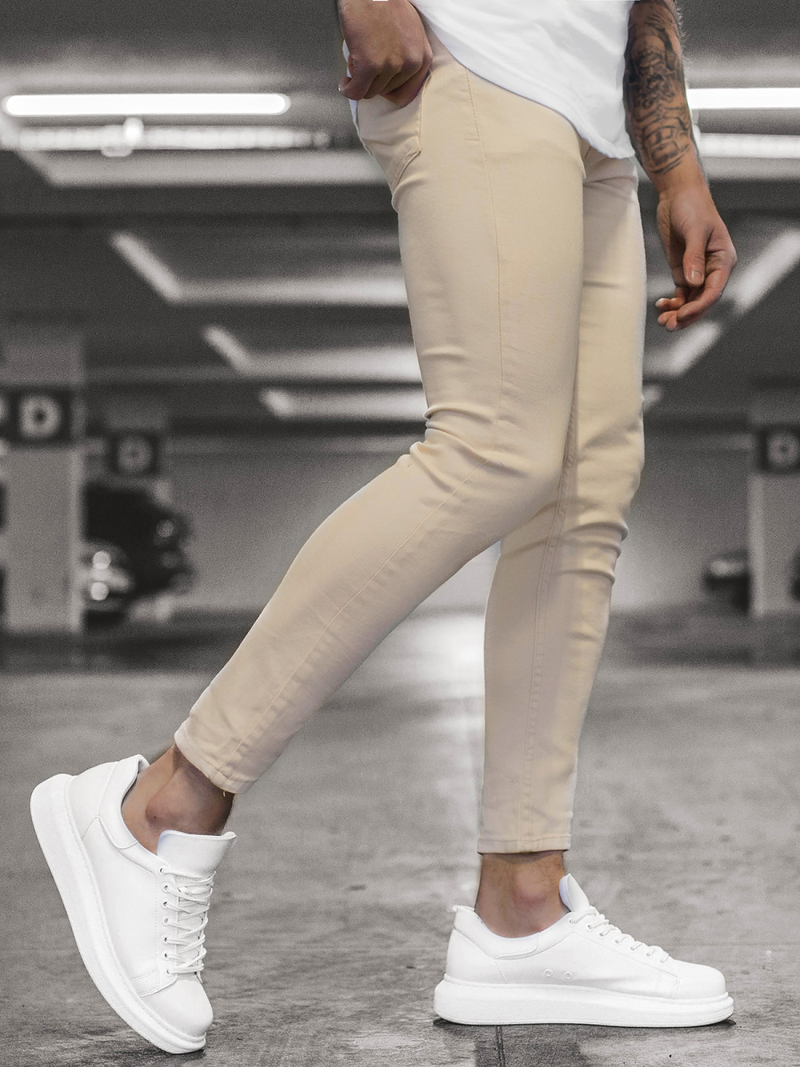 Blugi pentru barbati bej/A OZONEE DP/583