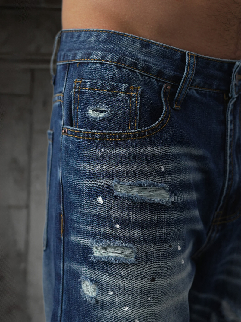 Blugi bărbaţi albaștri OZONEE O/KK2885