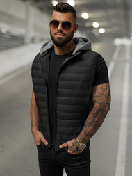 Vestă bărbați neagră OZONEE JS/8M983/392