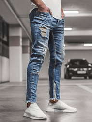 Blugi bărbaţi albaștri OZONEE G/1085