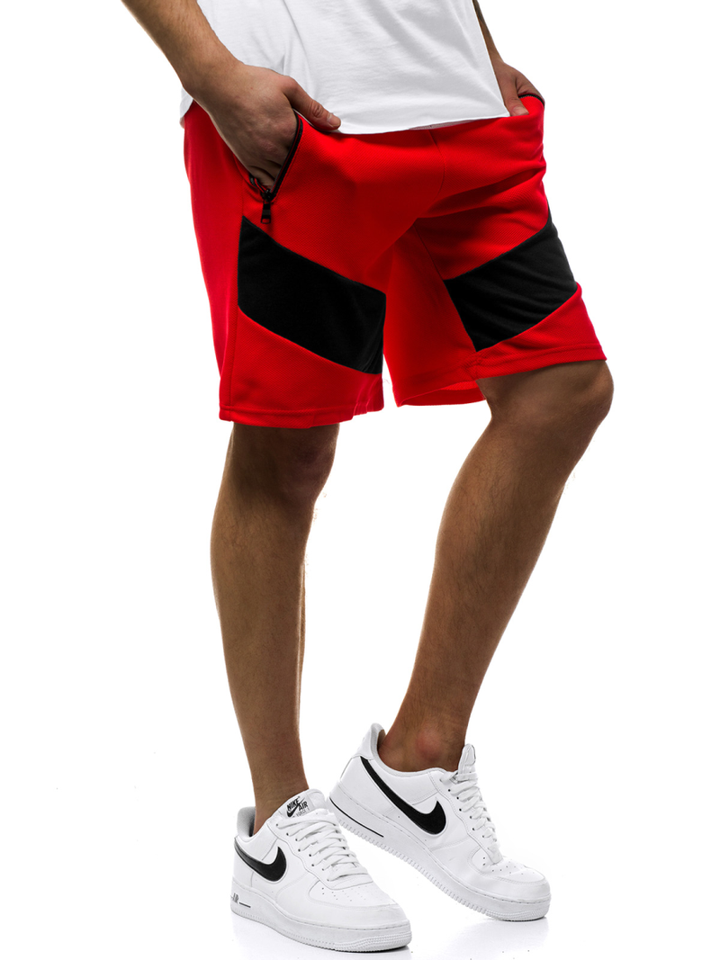 Pantaloni scurti bărbați rosii OZONEE JS/KS2515