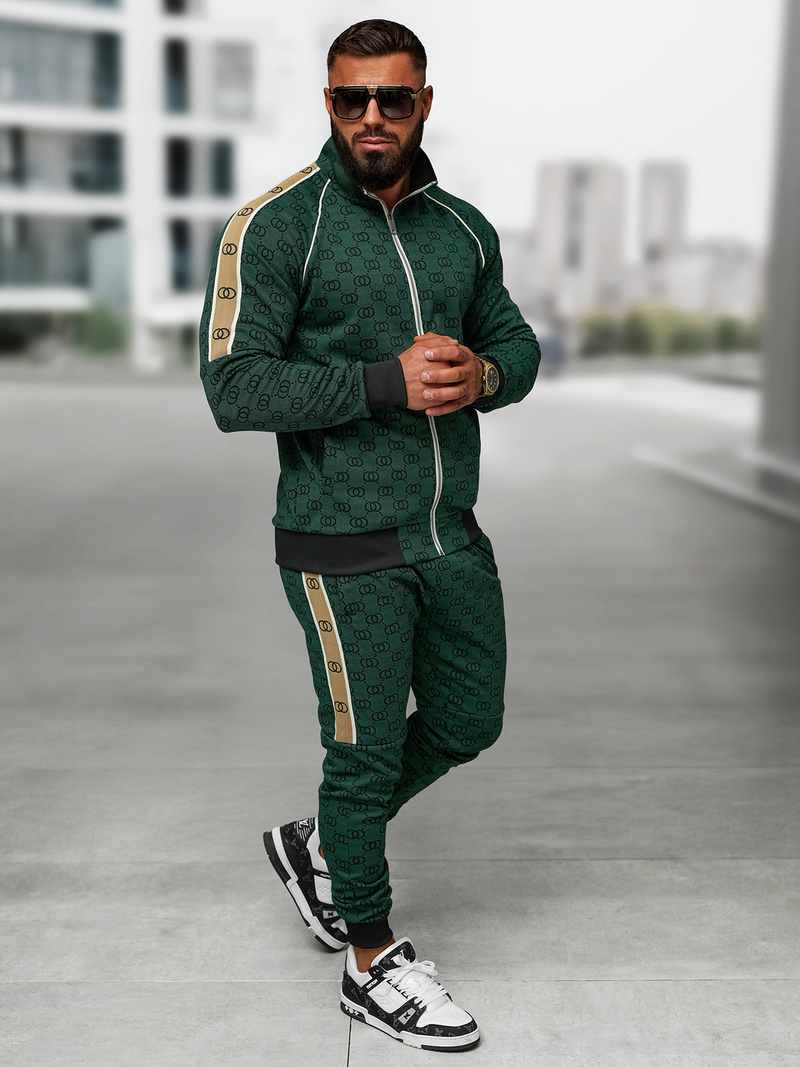 Compleu sport bărbaţi verde OZONEE O/FF5110AB