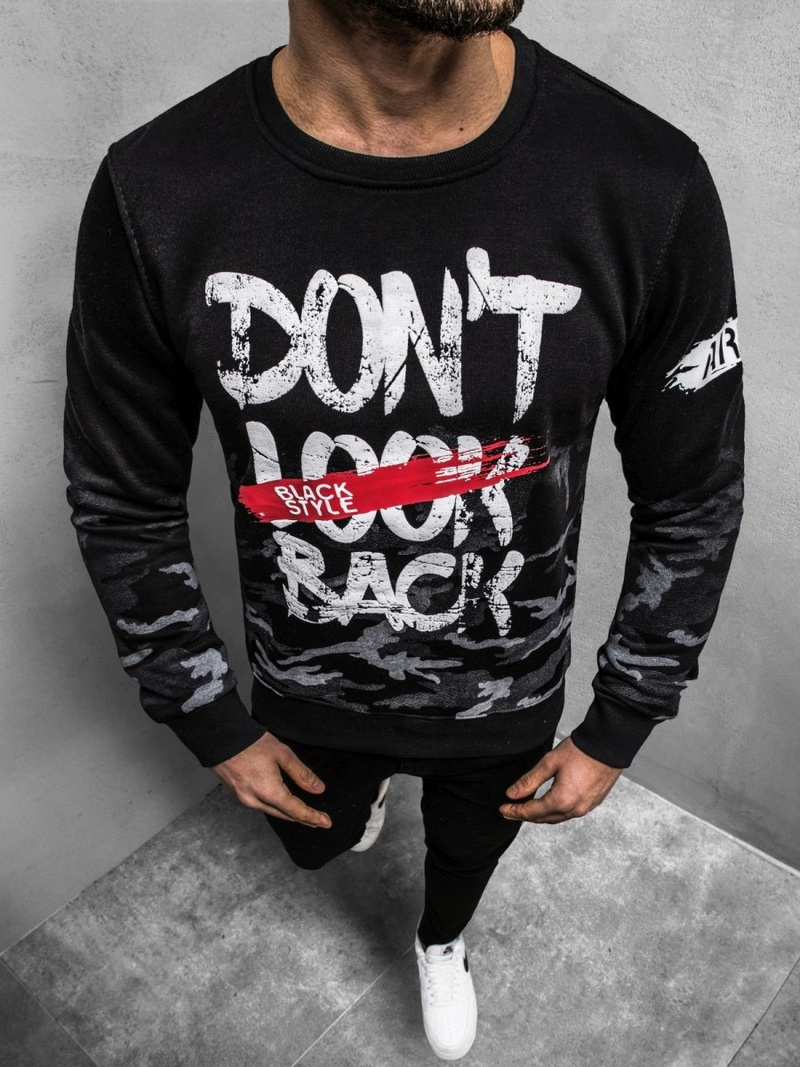 OZONEE JS/DD219Z Hanorac bărbați neagră