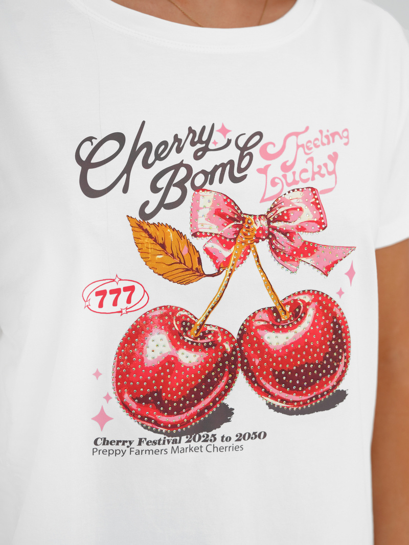 Tricou femei alb OZONEE JS/95T2568/1