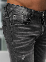 Blugi bărbaţi negri OZONEE NB/MP0070NZ