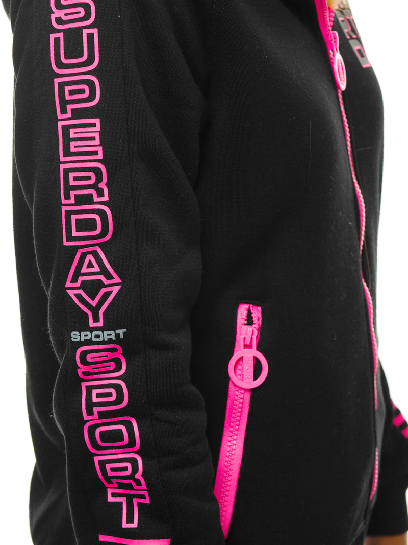 Hanorac femei neagră OZONEE JS/KSW3012