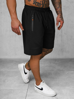 Pantaloni scurți sport pentru bărbați negri OZONEE JS/12K1801/3