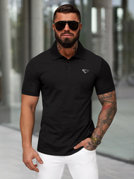 Tricou polo bărbați negru OZONEE NB/MT3122