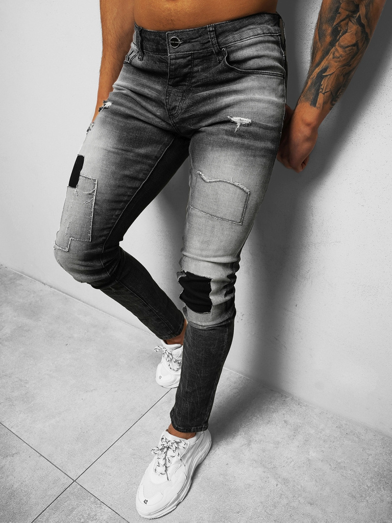 Blugi bărbaţi gri OZONEE NB/MP0031G