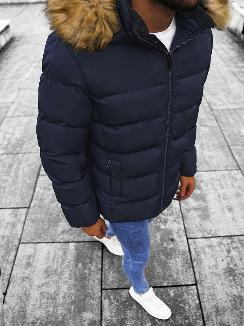 Geacă bărbați albastru marin OZONEE JS/M8107