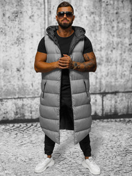 Vestă bărbați gri OZONEE O/M3203Z