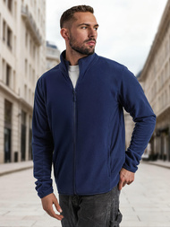 Hanorac cu fermoar bărbați bleumarin OZONEE JS/HH016/25