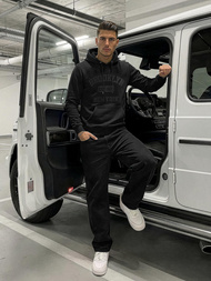 Hanorac bărbați negru OZONEE JS/8B1969/3