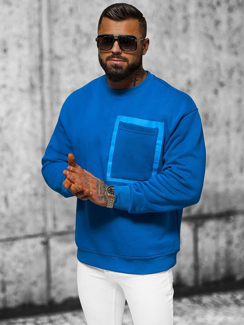 Bluză albastră OZONEE O/SWE23004