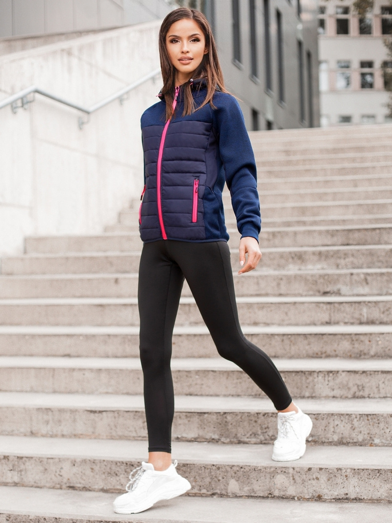 Jachetă femei albastru marin OZONEE JS/KSW4002Z