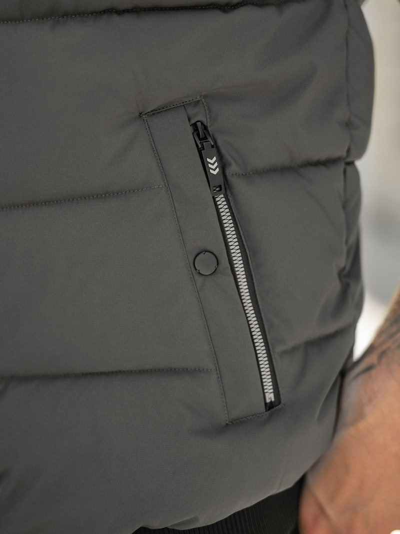 Vestă bărbați antracit OZONEE JS/32M1780/105