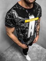 Tricou bărbați negru OZONEE JS/SS10921Z
