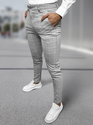 Pantaloni chino bărbaţi gri OZONEE DJ/5522Z