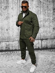 Jachetă de primăvară bărbați kaki OZONEE O/G3035