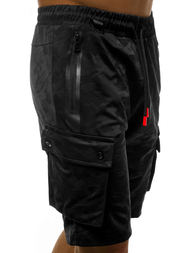 Pantaloni scurți sport bărbați negri OZONEE O/33919Z