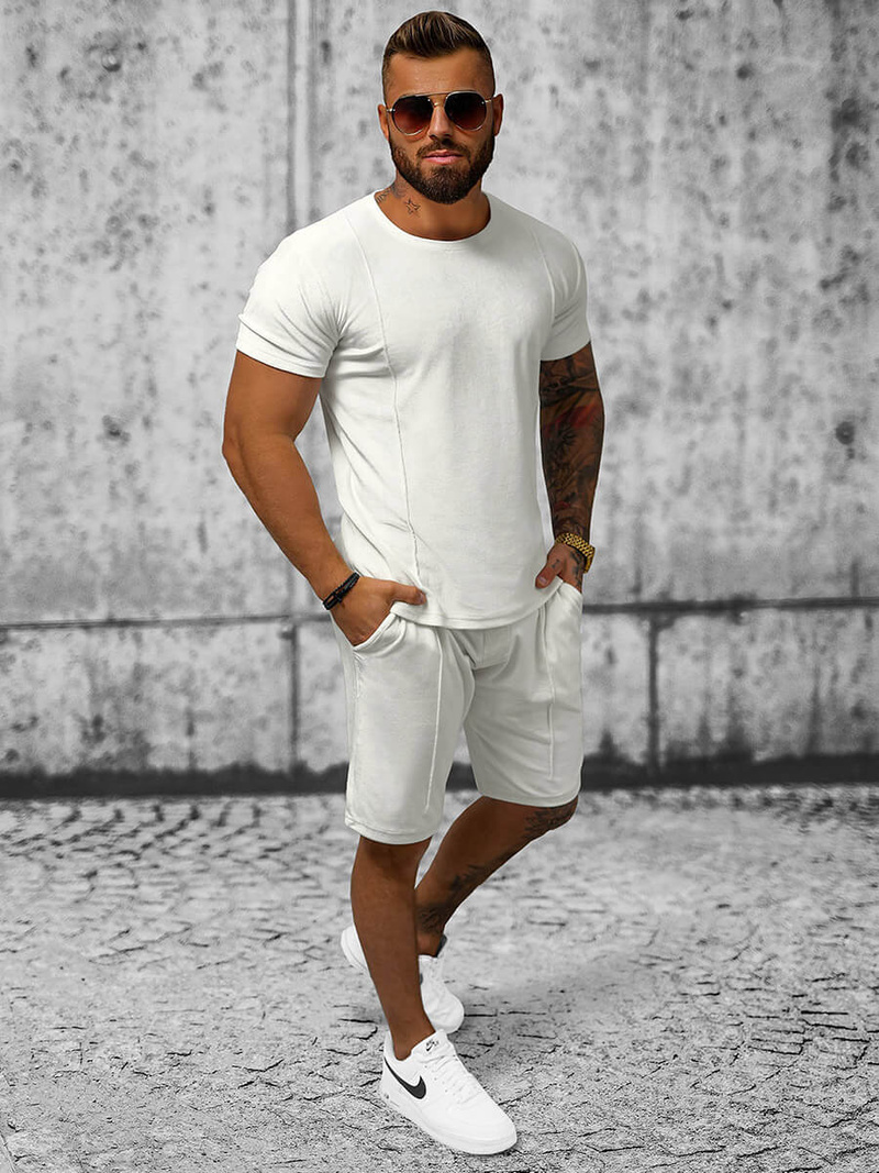 Compleu sport bărbaţi alb OZONEE O/12133Z