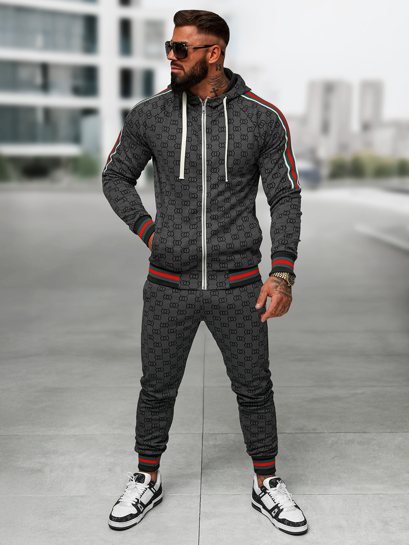 Compleu sport bărbaţi negru OZONEE O/FF5111AB