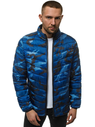Jachetă de primăvară bărbați bleumarin-camuflaj OZONEE JS/SM80Z