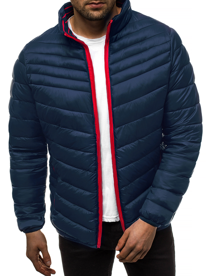 Jachetă de primăvară bărbați albastru marin OZONEE JB/JP1137Z