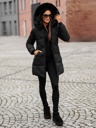 Geacă de femei neagra OZONEE JS/16M9099/392Z