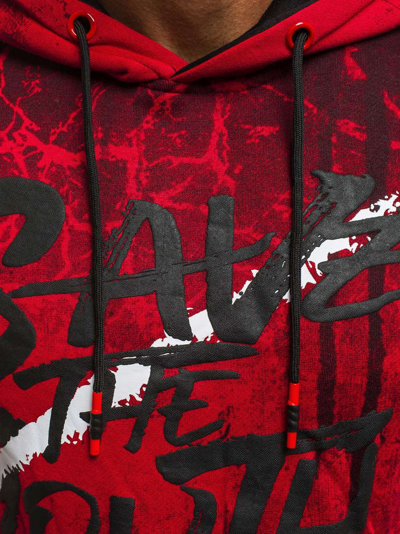 Hanorac bărbați roșie OZONEE JS/DD267Z