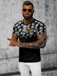 Tricou bărbați negru OZONEE O/T133/3