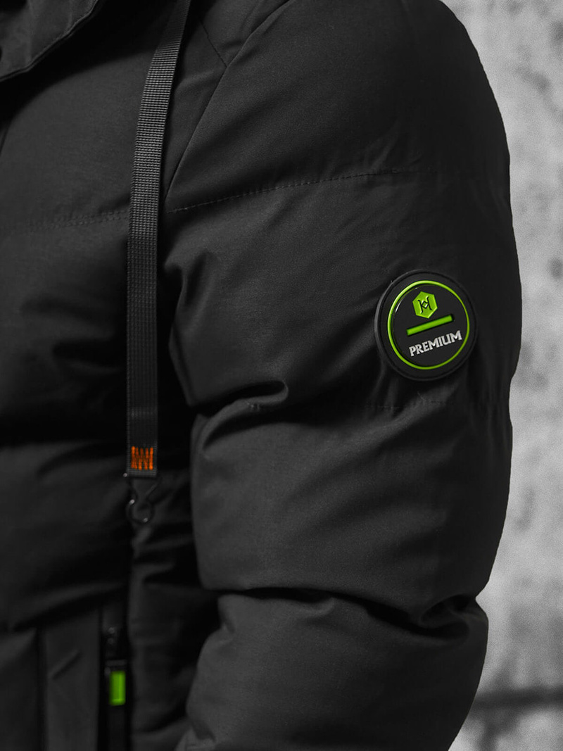 Geacă bărbați neagră OZONEE JS/5M3137/392