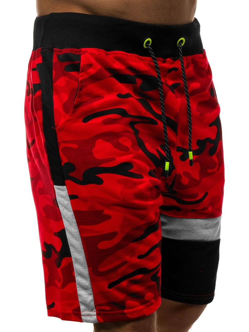 Pantaloni scurti bărbați rosii OZONEE JS/KK300160