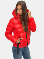 Geacă de iarnă femei roșie OZONEE JS/M782/270