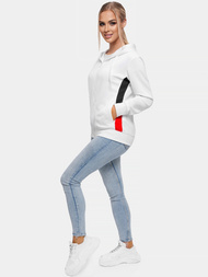 Hanorac femei albă OZONEE JS/JK88123/1Z