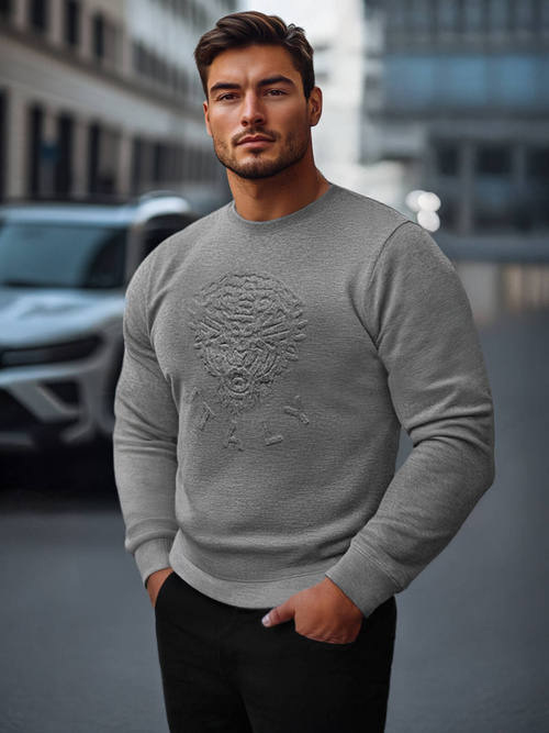 Bluză bărbați antracit OZONEE NB/MF2010