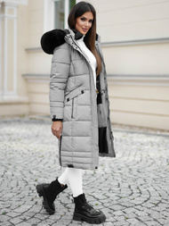 Geacă de femei gri OZONEE O/W377Z