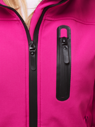 Jachetă de femei SOFTSHELL roz OZONEE N/4849