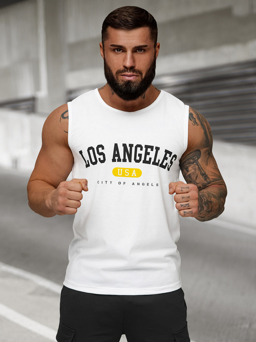 Maiou bărbați alb OZONEE JS/8B1715/1Z