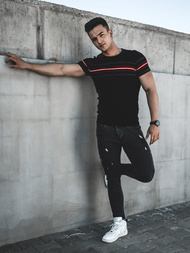 Pulover bărbați albastru negri OZONEE L/2296