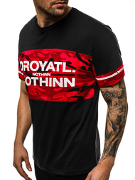 Tricou bărbați negru OZONEE JS/SS10976